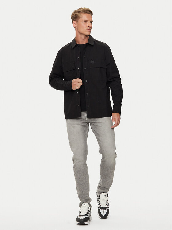 Calvin Klein Jeans Calvin Klein Jeans Πουκάμισο Cargo J30J326970 Μαύρο Regular Fit
