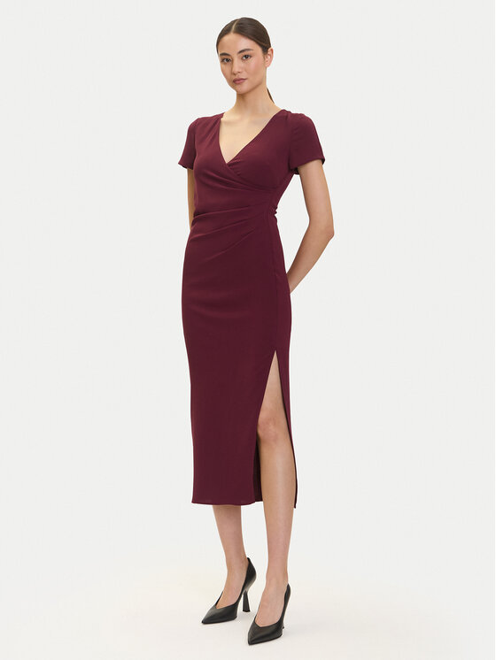 Armani Exchange Armani Exchange Strickkleid XW000665 AF10872 UA343 Dunkelrot Regular Fit