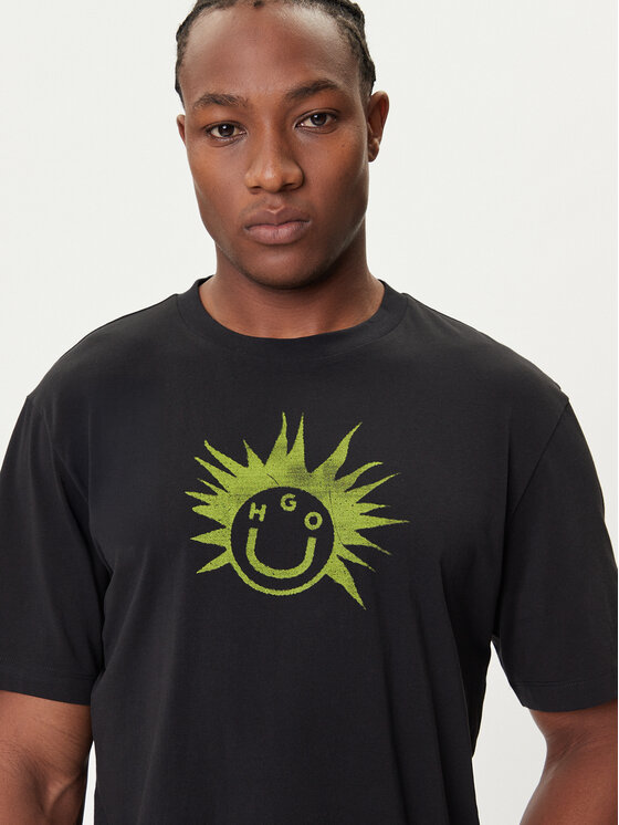 HUGO HUGO T-krekls Nugix 50543485 Melns Regular Fit