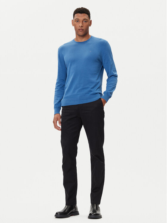 Calvin Klein Calvin Klein Svetr LV040BM343 Modrá Regular Fit