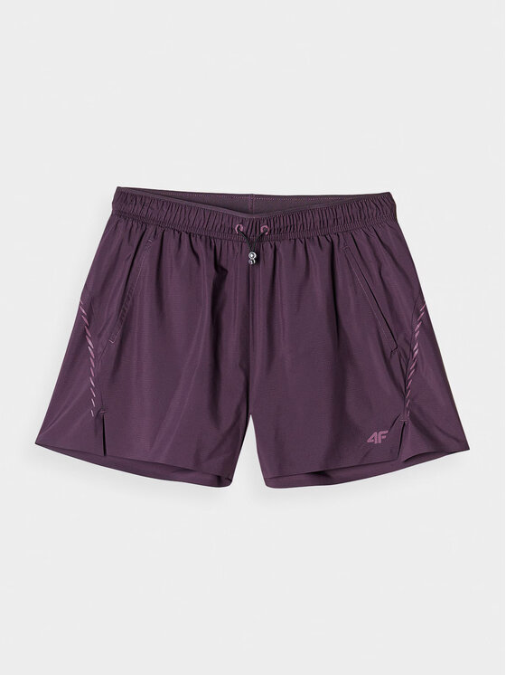 4F 4F Šortky 4FWAW24TFSHF0758-50S Fialová Authentic Slim Fit