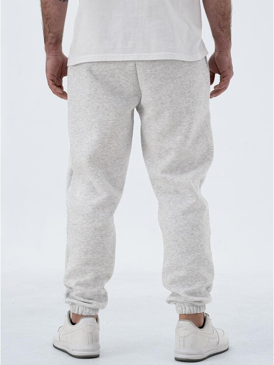 Jigga Wear Jigga Wear Spodnie dresowe Spodnie Dresowe Męskie Jasne Szare / Czarne Jigga Wear Small Crown L Szary Regular Fit