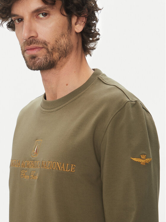 Aeronautica Militare Aeronautica Militare Džemperis 251FE2005F459 Chaki Regular Fit