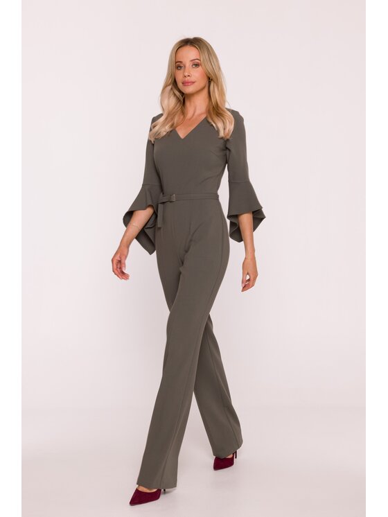 Stylove Stylove Kombinezon S416 Khaki A-Line Fit