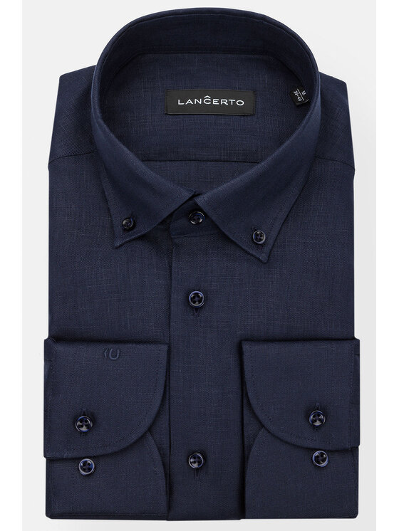 Lancerto Lancerto Koszula Burgos KO051122000095.GRANAT Granatowy Regular Fit