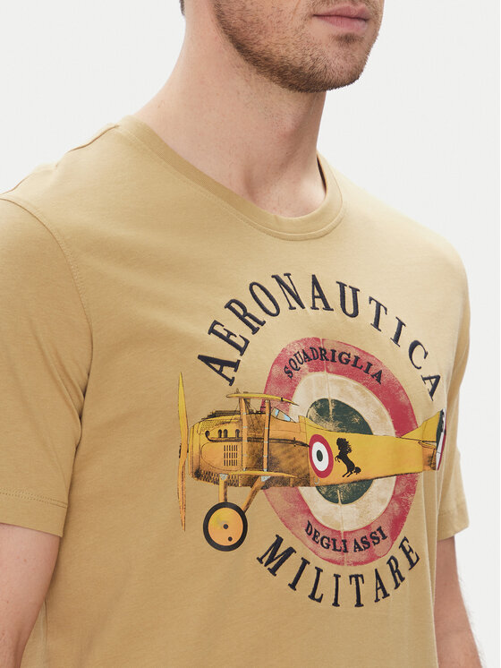 Aeronautica Militare Aeronautica Militare T-krekls 251TS2414J641 Bēšs Regular Fit