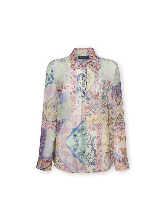 Elena Mirò Elena Mirò Camicia 5018P000314N043 Viola Regular Fit