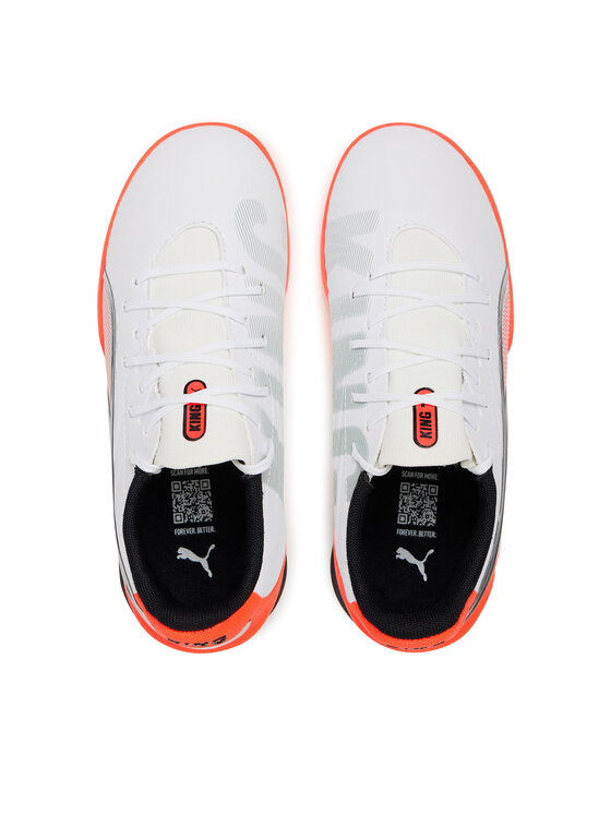 Puma Puma Buty do piłki nożnej King Match Tt Jr 108838 01 Biały