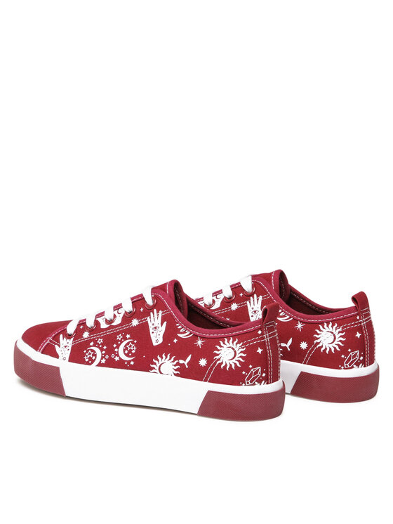 Nelli Blu Nelli Blu Sneakers aus Stoff CSS20408-03 Dunkelrot