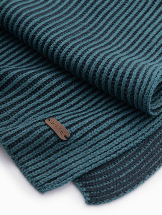 Ombre Ombre Szalik OM-ACSF-0114 Granatowy