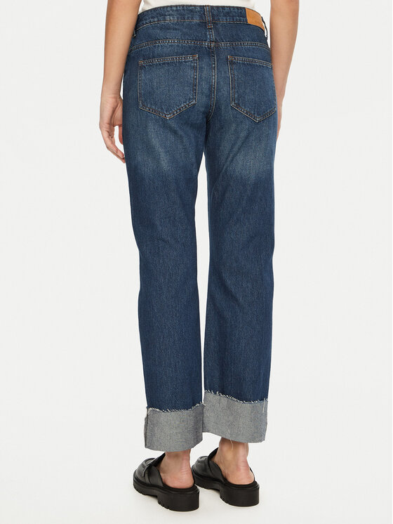 Noisy May Noisy May Jeans hlače Sanja 27033147 Mornarsko modra Straight Fit