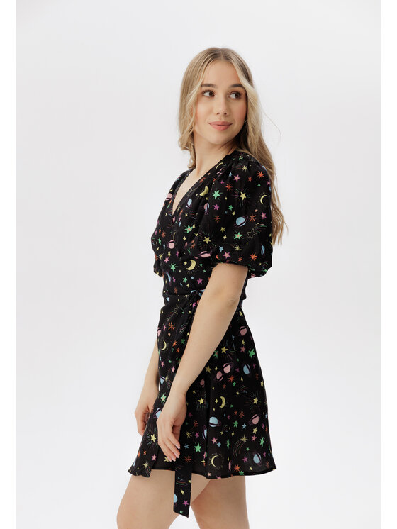 LAURELLA LAURELLA Každodenní šaty 4SS207 Černá Regular Fit