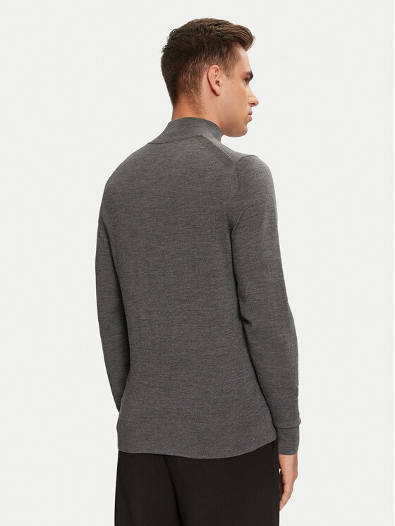 Calvin Klein Calvin Klein Sweter Superior K10K110424 Szary Regular Fit
