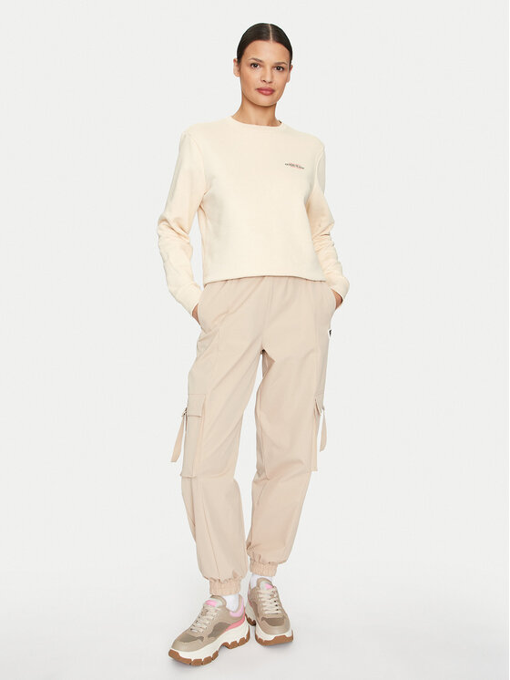 Guess Jeans Guess Jeans Felpa W4YQ07 KC811 Beige Regular Fit