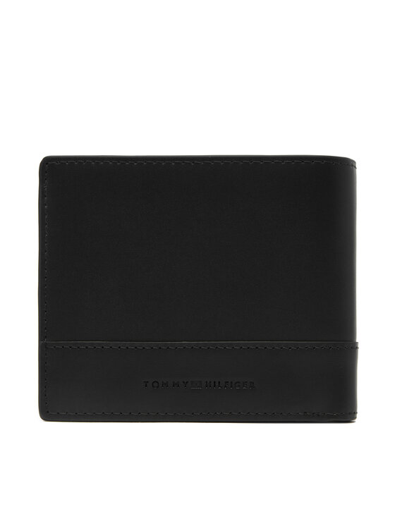 Tommy Hilfiger Tommy Hilfiger Duży Portfel Męski Th Corp Cc Flap And Coin AM0AM13246 Czarny