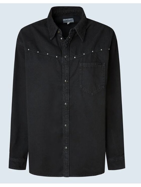 Pepe Jeans Pepe Jeans Košile PL304129 000 Černá Regular Fit