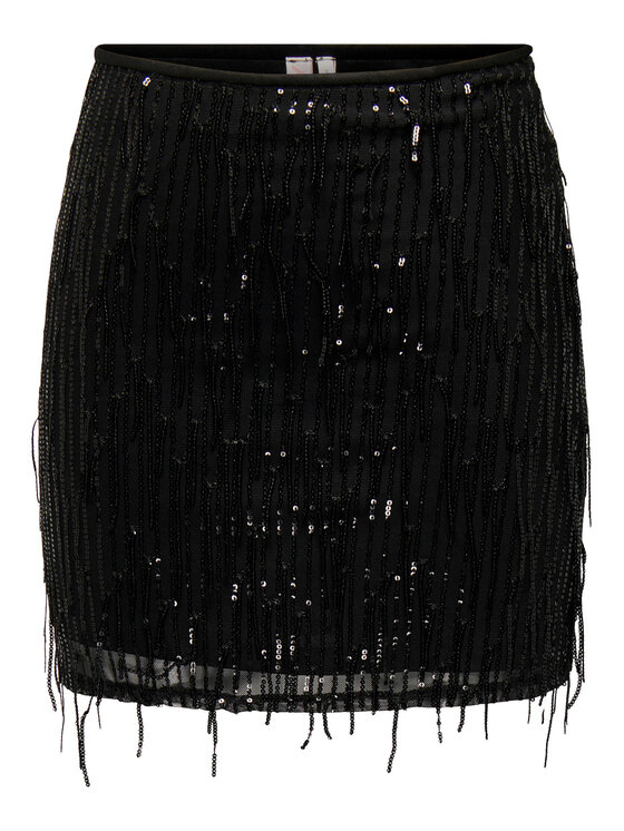 ONLY ONLY Spódnica mini 15305742 Czarny Regular Fit