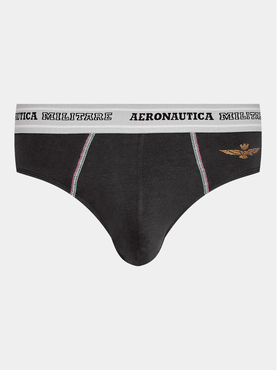 Aeronautica Militare Aeronautica Militare Set od 2 para slip gaćica AM1USL002 Crna