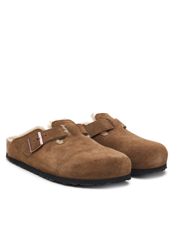 Birkenstock Birkenstock Pantoletten Boston Shearling 1032440 Braun