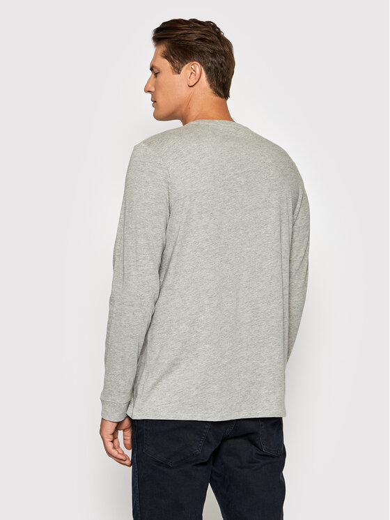 Wrangler Wrangler Longsleeve Ls Americana Tee W7J5D3X37 112141549 Grigio Regular Fit