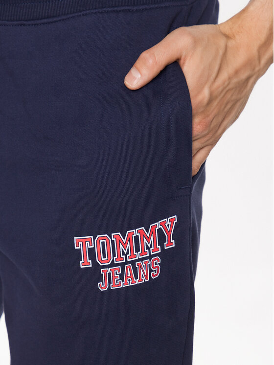 Tommy Jeans Tommy Jeans Spodnie dresowe Entry Graphic DM0DM16337 Granatowy Slim Fit