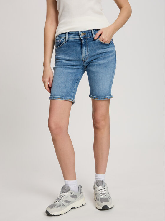 Cross Jeans Cross Jeans Szorty jeansowe P 528-012 Niebieski