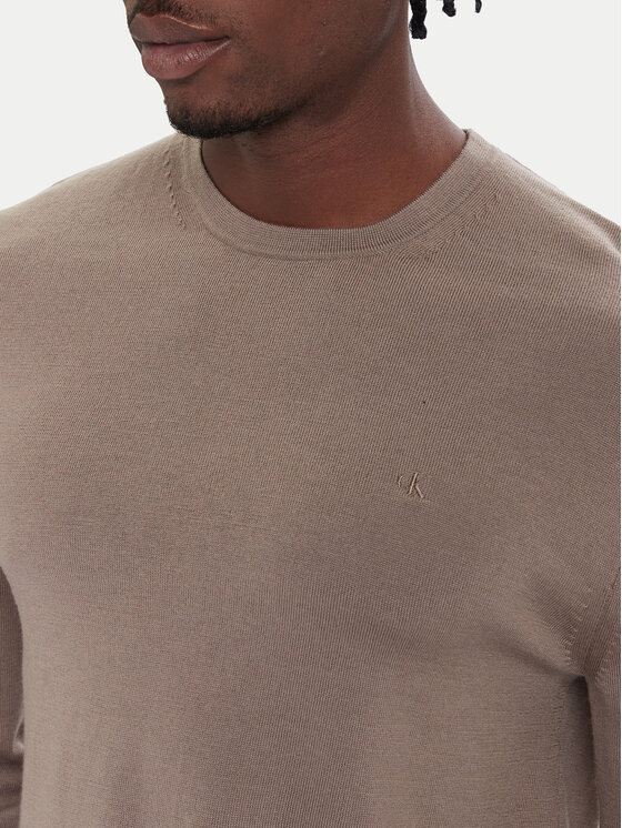 Calvin Klein Calvin Klein Pullover LV04LB305G Beige Regular Fit