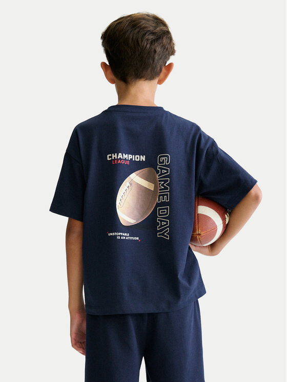 Mayoral Mayoral Set majica i hlače 6689 Tamnoplava Regular Fit