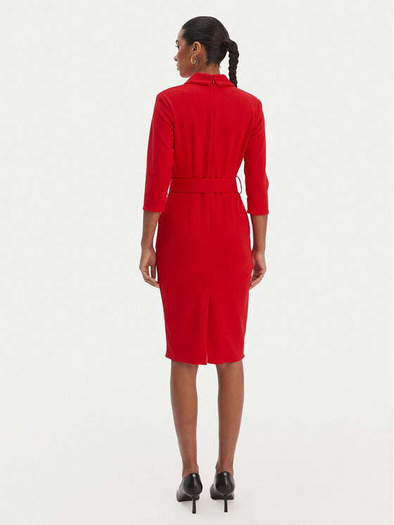 Rinascimento Rinascimento Rochie cocktail CFC0126777003 Roșu Slim Fit