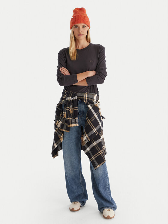 Quiksilver Quiksilver Palaidinė Essential LS TEE EQWZT03199 Pilka Regular Fit