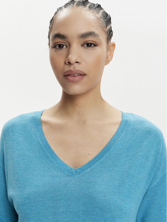 Vila Vila T-krekls Abella 14089540 Zils Relaxed Fit