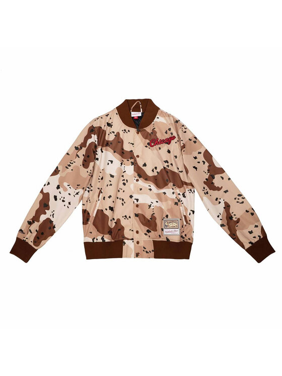 Kurtka bomber, rozmiar XXL, Brązowy, Reflective NBA Chicago Bulls