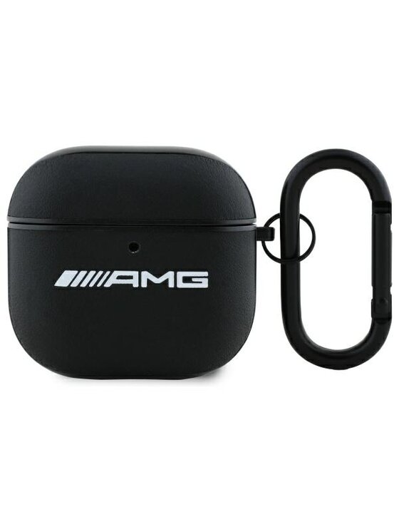 Mercedes-Benz Mercedes-Benz Etui na słuchawki AirPods 4 - Leather White Logo Biały