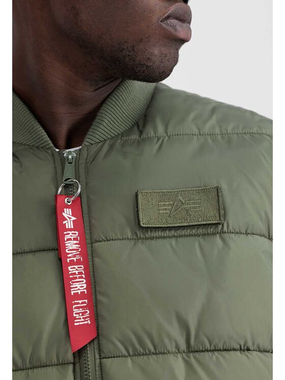 Alpha Industries Alpha Industries Kamizelka 118109 Zielony Regular Fit