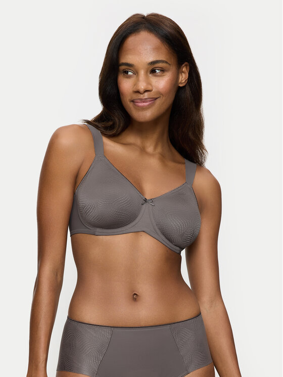 Sutien cu armătură Triumph Femei, Mărimea: 90E, Gri, Essential 10219713