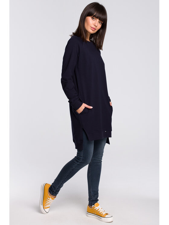 BeWear Mikina B101 Tmavomodrá Regular Fit
