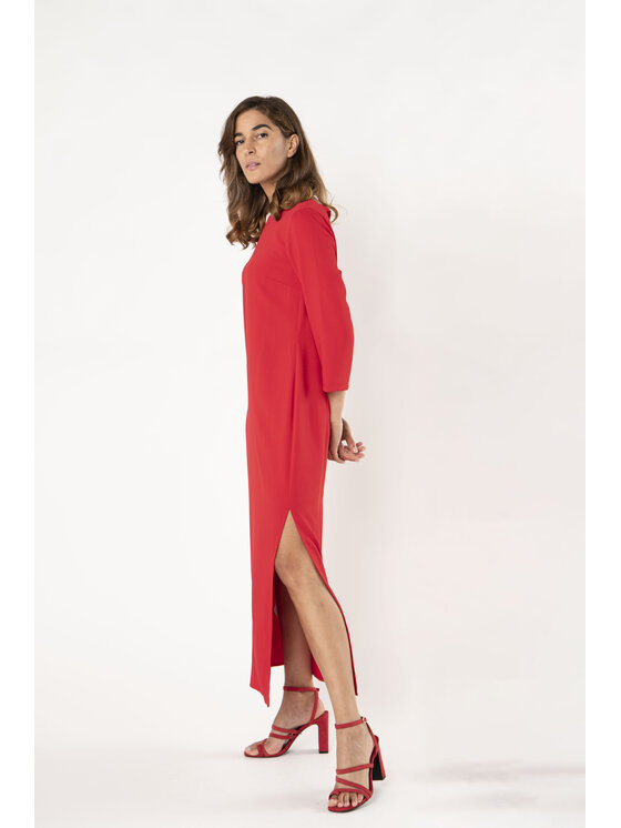 QUIOSQUE QUIOSQUE Sukienka codzienna OTHER DRESS WOVEN Czerwony Regular Fit
