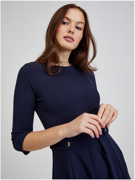 Orsay Orsay Sukienka 421297-526000__XS Granatowy Regular Fit