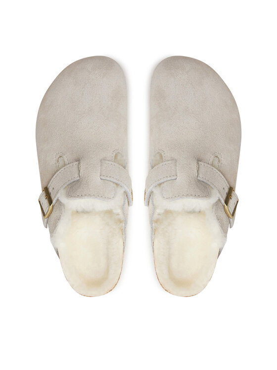 Birkenstock Birkenstock Natikači Boston Shearling Leve 1026192 Bela