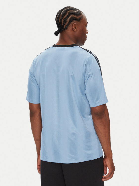 adidas adidas T-Shirt adicolor Jacquard JW5879 Γαλάζιο Loose Fit