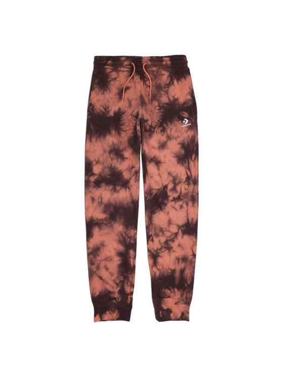 Converse Converse Spodnie dresowe Go-To Dyed Brązowy Regular Fit