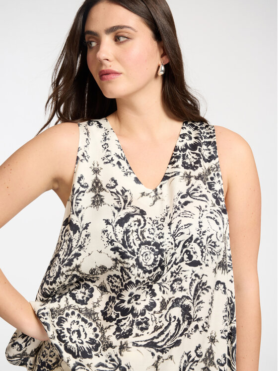 Elena Mirò Elena Mirò Top D112P200036N001 Czarny A-Line Fit