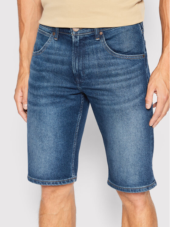 Wrangler Wrangler Szorty jeansowe Colton W15VYL31Q 112145846 Niebieski Regular Fit