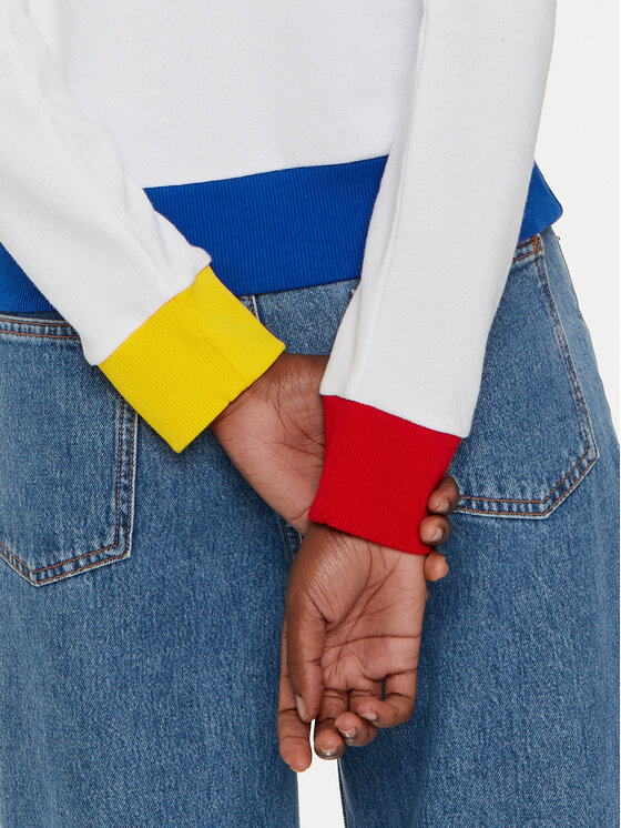 United Colors Of Benetton United Colors Of Benetton Світшот 3J68D107Z Білий Regular Fit