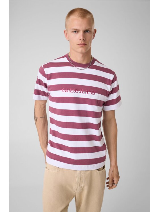 Guess Jeans Guess Jeans T-Shirt 165553 Czerwony Classic Fit