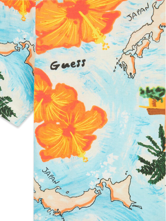 Guess Guess T-shirt L6GI14 K8HM4 Šarena Relaxed Fit