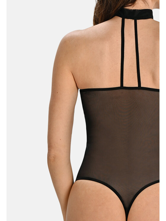 Teyli Teyli Body z chokerem Cyndi Czarny