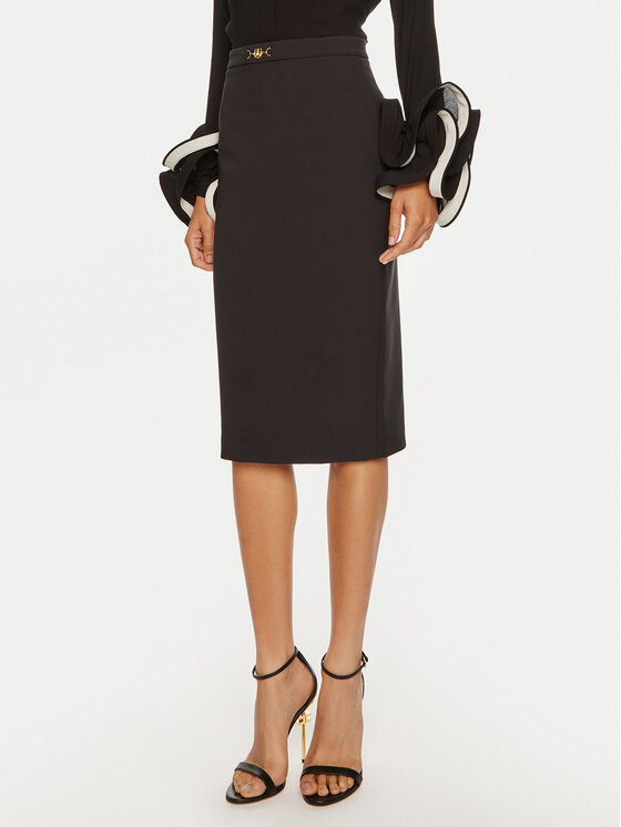 Elisabetta Franchi Elisabetta Franchi Pouzdrová sukně GO-04-446E2-V260 Černá Slim Fit