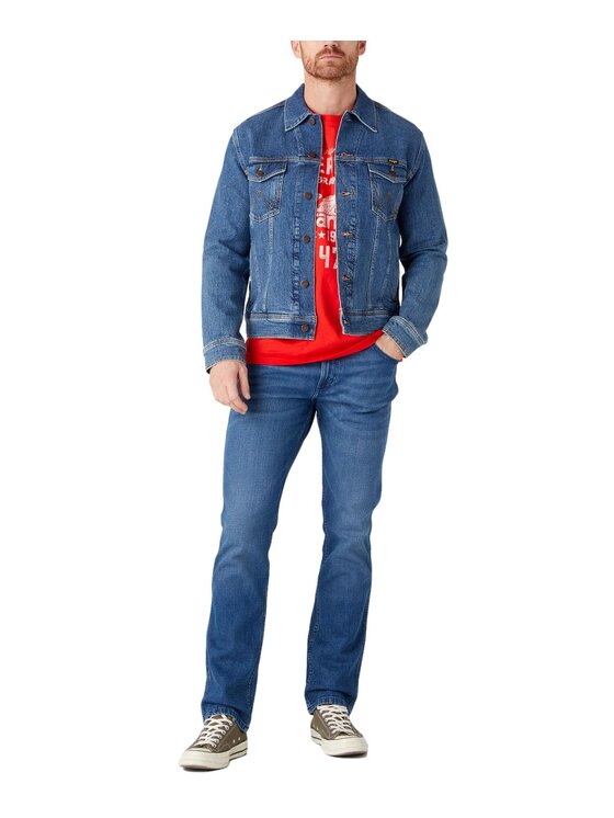 Wrangler Wrangler Jeansy W15QAG42A Niebieski Straight Leg