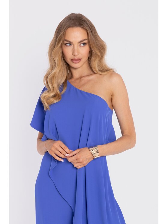 Made of Emotion Made of Emotion Kombinezon M917 Niebieski Wide Leg